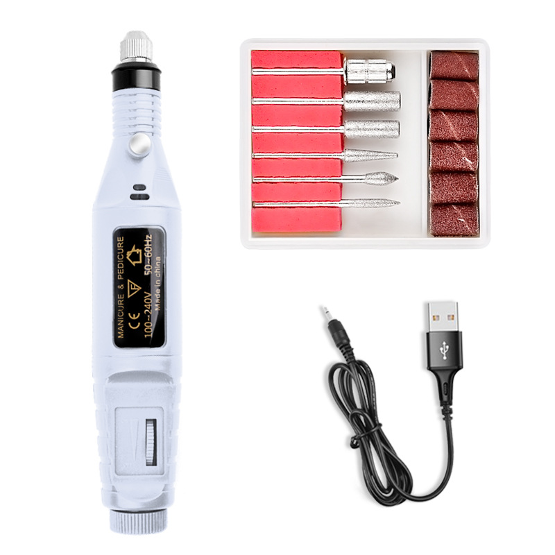 white nail drill pen